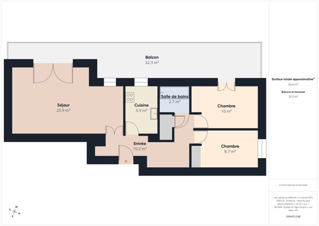 Appartement F3 à vendre - 3 pièces - 67.0 m2 - TRAPPES - 78 - ILE-DE-FRANCE - Century 21 Asf Immo